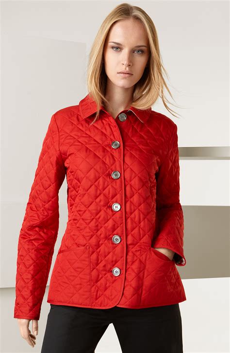 burberry red quilted jacket sale|burberry quilted jacket outlet.